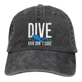 Бейсболка Hair Don t Care для мужчин, ковбойские шляпы для женщин, кепки с защитой от козырька, кепки для дайвинга и подводного плавания Adjustable