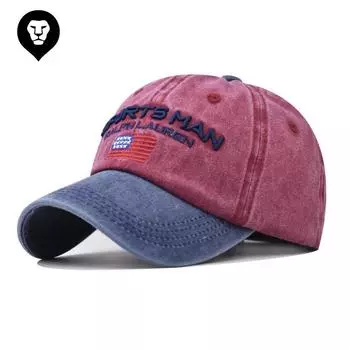 Бейсболка из чистого хлопка, выстиранная и старая, персонализированная, подходящая по цвету, универсальная, персонализированная, однотонная, с маленькой буквой Adjustable хаки