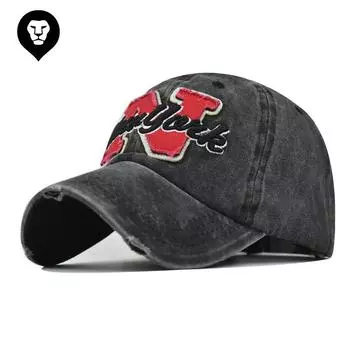 Бейсболка из хлопка новая 2021N с вышитыми большими буквами, потертая и старая, шляпа от солнца для улицы Adjustable