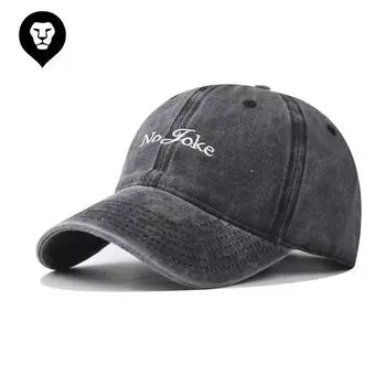 Бейсболка из хлопка новая и старая, вышитая надпись NO JOKE, персонализированная английская кепка Adjustable