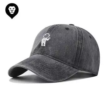 Бейсболка из хлопка с принтом астронавта для мужчин и женщин, индивидуальная кепка с изображением алфавита для активного отдыха Adjustable