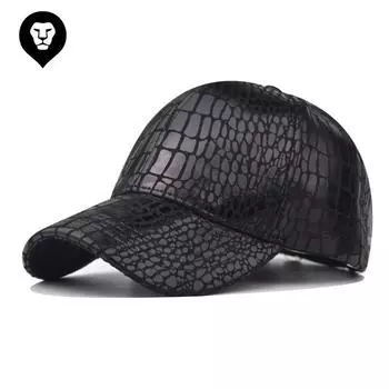 Бейсболка из искусственной кожи аллигатора цвета розового золота Adjustable розового золота