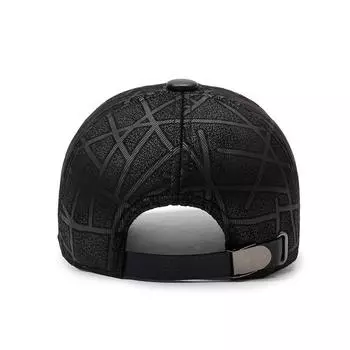 Бейсболка Кепка с тепловым козырьком для улицы Кепка из кожи для людей среднего и пожилого возраста Простая повседневная мужская кожаная кепка Adjustable чёрный