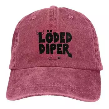 Бейсболка Loded Diper Overlode Товары для мужчин и женщин Мода Состаренный хлопок Casquette Adjustable красный