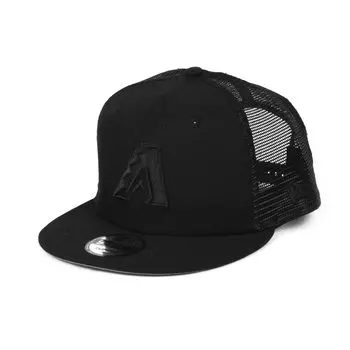 Бейсболка MLB Mesh Snapback 9FIFTY BLACK ON BLACK Arizona Diamondbacks Свободный размер [New Era]
