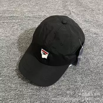 Бейсболка мужская летняя с вышивкой букв, для улицы, солнцезащитная чёрный