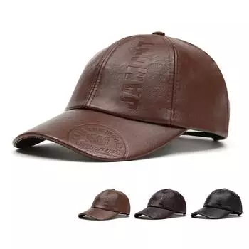 Бейсболка мужская, утепленная, из мягкого ПУ бархата, осень-зима, мягкая кожаная кепка чёрный