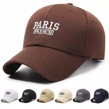 Бейсболка Мужская Женская Вышитая Кепка с Надписью Кепка Уличная Солнцезащитная Кепка серый