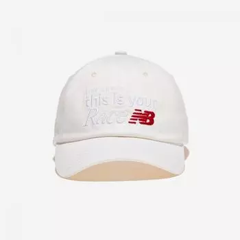 Бейсболка New Balance Essential Coverall 66 SGL Race NBGDDAE602 10 Белая FREE