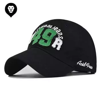 Бейсболка новая хлопковая 49 с вышитыми большими буквами, постиранная и старая, шляпа от солнца для улицы Adjustable