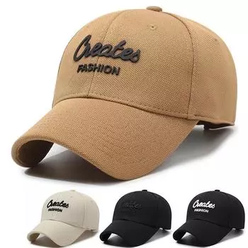 Бейсболка Парная кепка Кепка с вышитыми буквами чёрный