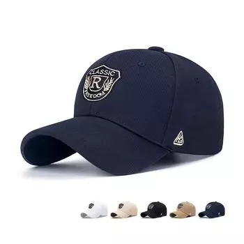 Бейсболка с буквой R из ананасовой ткани, весна-лето, мужская и женская, вышитая кепка белый