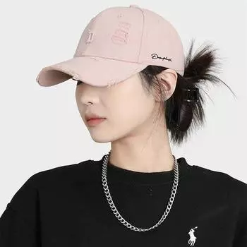 Бейсболка с дыркой женская 2024 новая ретро большая окружность головы универсальная кепка для лица маленькая парная кепка прилив Adjustable