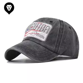 Бейсболка с флагом из хлопка, стиранная, Американская вышитая бейсболка, внешняя торговля, Европа и США, день независимости Adjustable