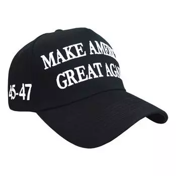 Бейсболка с флагом США Трампа 2024 года «Сделаем Америку снова великой» для женщин и мужчин (черный)