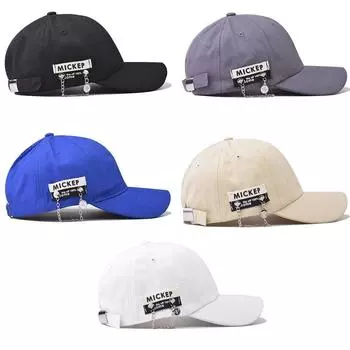 Бейсболка с хлопковой цепочкой, индивидуальная винтажная бейсболка в стиле хип-хоп, солнцезащитная многофункциональная повседневная шляпа