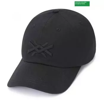 Бейсболка с логотипом Benetton и козырьком 3s 6g1pu41os GN_green/OS