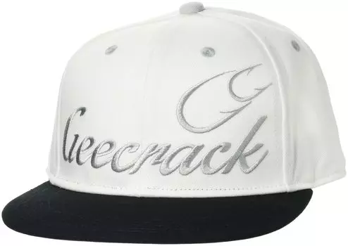 Бейсболка с логотипом GEECRACK Hook белого и черного цвета. белый