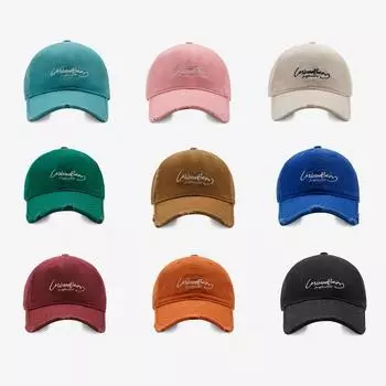 Бейсболка с мягким верхом и надписью Street hole letter для мужчин и женщин, для пар, весна-лето, модная кепка с вышитыми буквами и солнцезащитным козырьком M56-58cm чёрный