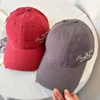 бейсболка с мягкой вышивкой, большая окружность головы, солнцезащитный козырек, солнцезащитный крем, универсальное лицо, маленькая пара, широкополая, глубокая кепка, прилив M56-58cm чёрный