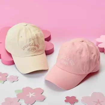 Бейсболка с надписью BT21 Spring Days Pink