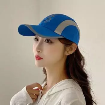 Бейсболка с надписью Quick Dry, ультратонкая кепка с козырьком, дышащая спортивная шапка для скалолазания королевский синий