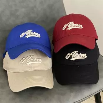 Бейсболка с объемной вышивкой в американском стиле, мужская, мягкая, женская, кепка с козырьком, модная и универсальная M56-58cm хаки