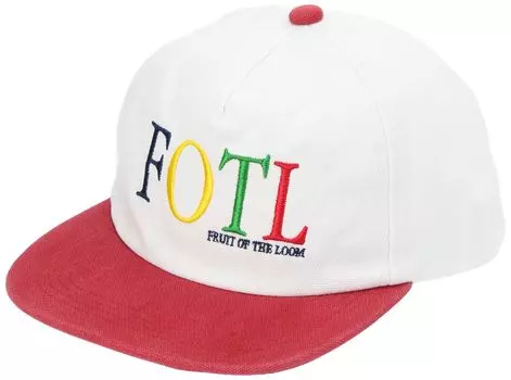 бейсболка с плоским козырьком BB Cap 80315000 белая [Fruit Loom] белый