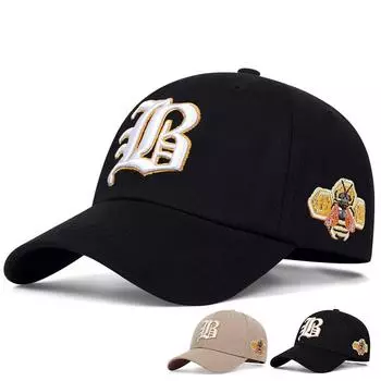 Бейсболка с вышитой буквой B, хлопковая кепка Snapback, солнцезащитные шляпы, весенне-летняя кепка для папы, кепки в стиле хип-хоп для мужчин и женщин хаки