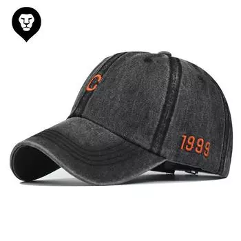 Бейсболка с вышитой маленькой буквой c, невыцветающая бейсболка с покрытием Adjustable жёлтый