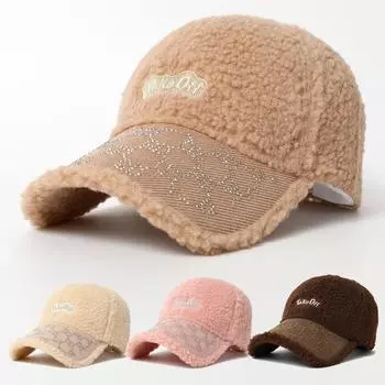 Бейсболка с вышитыми буквами для женщин на осень и зиму с большой окружностью головы и широкими полями, открывающими лицо, шляпа Duckbill adjustable
