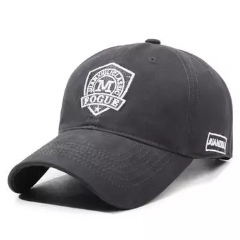 Бейсболка с вышитыми буквами Four Seasons, мужская кепка для спорта на открытом воздухе с защитой от солнца серый