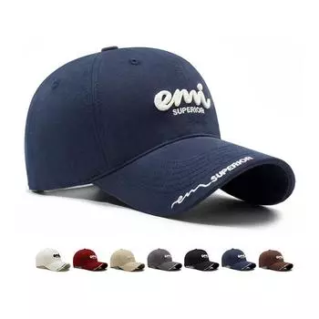 Бейсболка с вышитыми буквами и большой окружностью головы, удобная кепка бежевый