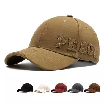 Бейсболка с вышитыми буквами, весна-осень, унисекс, солнцезащитная шляпа для мужчин и женщин чёрный