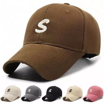 Бейсболка с вышитыми буквами, женская, весенне-осенняя, солнцезащитная шляпа, мужская кепка серый