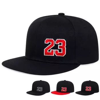 Бейсболка с вышивкой Fashion 23, хлопковая бейсболка Snapback для мужчин и женщин, дорожные шляпы, повседневные солнцезащитные шляпы, кепки Trucker Bone чёрный/белый