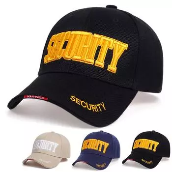 Бейсболка с вышивкой SECURITY для женщин, кепки Snapback в стиле хип-хоп, мужская уличная модная шляпа, хлопковые шляпы для пап белый/бежевый