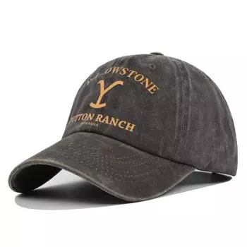 Бейсболка Снэпбэк Шляпа YELLOWSTONE Солнечная шляпа Весна Осень Brown 1 Adjustable
