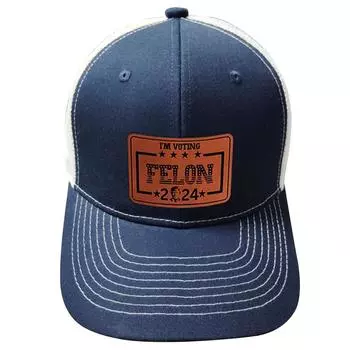 Бейсболка Трампа 2024 года с козырьком и застежкой-защелкой Политическая кепка папы Я голосую за преступника Кепка американского патриота для мужчин и женщин