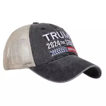 - Бейсболка Trump 2024, повседневные регулируемые кепки для гольфа для мужчин и женщин (черный)