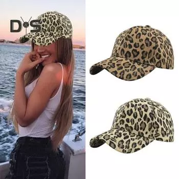 Бейсболка унисекс, защита от солнца, регулируемая окружность, анти-УФ, леопардовый принт, купольная кепка для походов, путешествий, покупок хаки