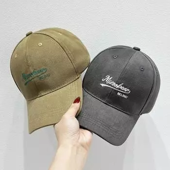 Бейсболка Vintage Chic с вышитыми буквами для женщин — мягкая, легкая, солнцезащитная, дышащая, регулируемая посадка, идеально подходит для активного отдыха adjustable чёрный
