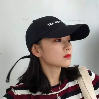 Бейсболка женская летняя кепка с вышитыми буквами женская корейская версия студенческая бейсболка с козырьком Adjustable