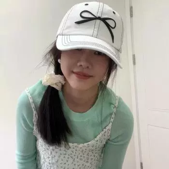 Бейсболки Korea Ins Bright Line с 3D-вышивкой и бантом, унисекс, весна-лето, маленькие универсальные солнцезащитные женские шляпы 56-58cm белый