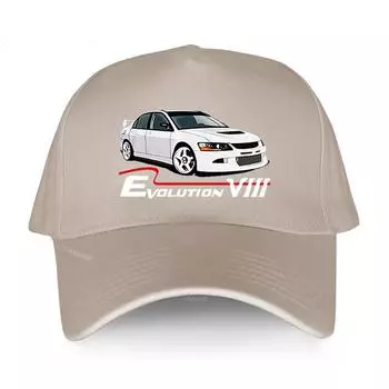 Бейсболки мужские оригинальные брендовые с коротким козырьком Lancer Ralliart Evolution VIII белые Jdm унисекс Snapback шляпы роскошные женские кепки Adjustable