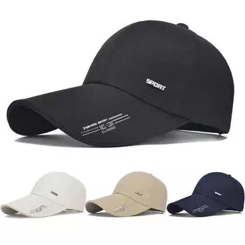 Бейсболки с буквами для женщин и мужчин, большие поля, однотонные, хлопковые, повседневные, унисекс, хип-хоп, кепка с козырьком, для спорта на открытом воздухе, для гольфа, солнцезащитная шляпа красный