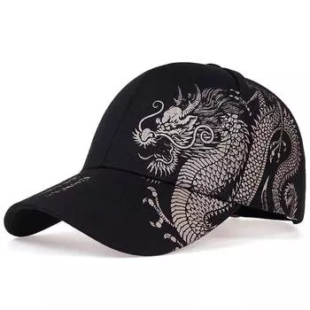 Бейсболки Snapback унисекс с принтом золотого дракона для отдыха на весну и осень, регулируемые повседневные шляпы, солнцезащитная шляпа Adjustable