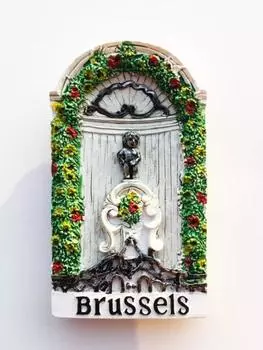 Бельгия Гент Магнитный сувенир Забавные магниты на холодильник Декор для холодильника Брюгге Брюссель Прокаженный Туристический сувенир Ремесло из смолы