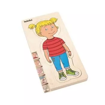 Beladuk Lifes Body Girl 5 Puppy Puzzle 03-17128, 1, 35 Peace, Лучшая головоломка для малышей в Корее