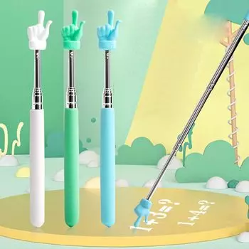 Белая доска Дошкольные учебные пособия Руководство по чтению пальцами Специальная указка для учителя Обучающая палочка белый